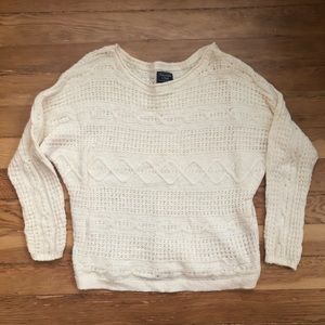 Oversized cream sweater